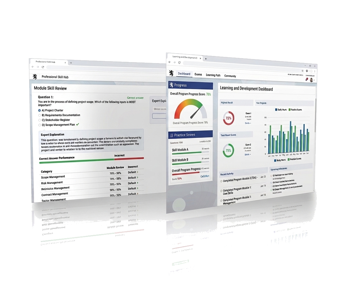Baker Exam progress dashboard preview