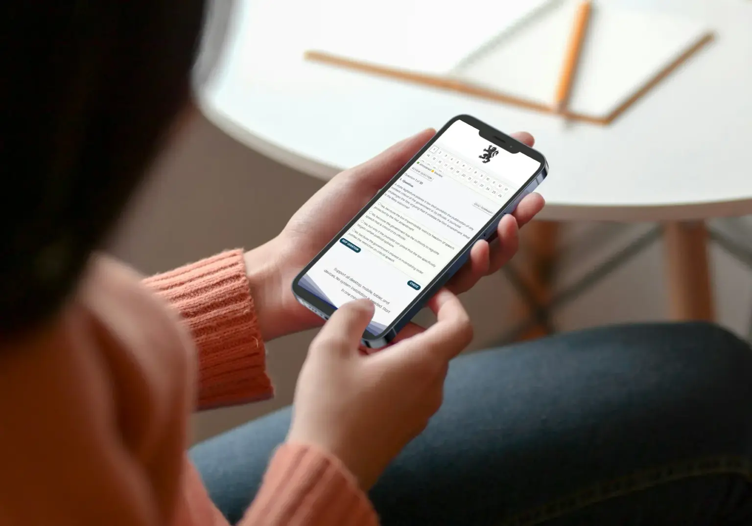 Baker Exam mobile study experience preview